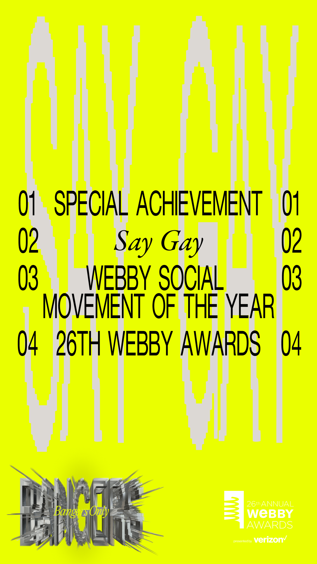 Webby Social Movement of the Year Award for Say Gay