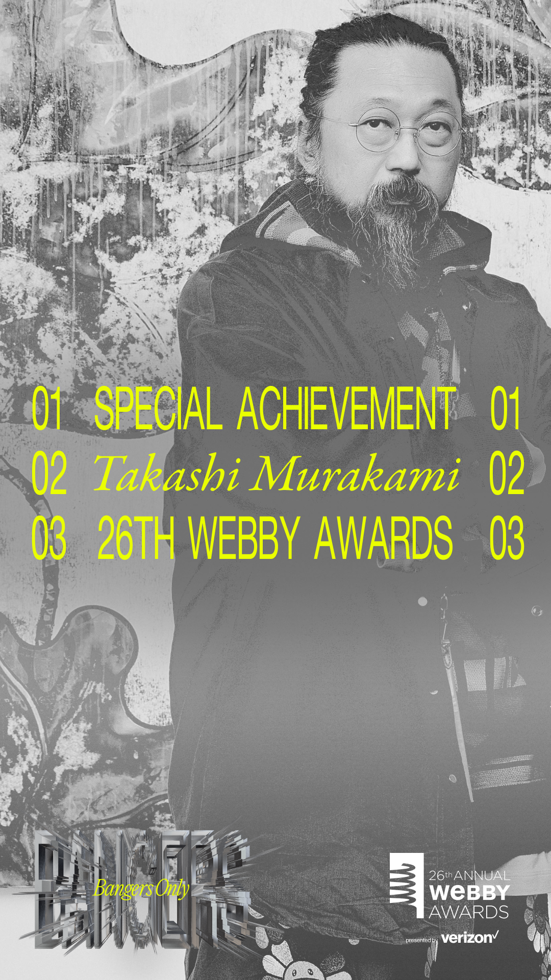 Event Design and Creative Direction Instagram Post for Japanese Artist Takashi Murakami Special Achievement