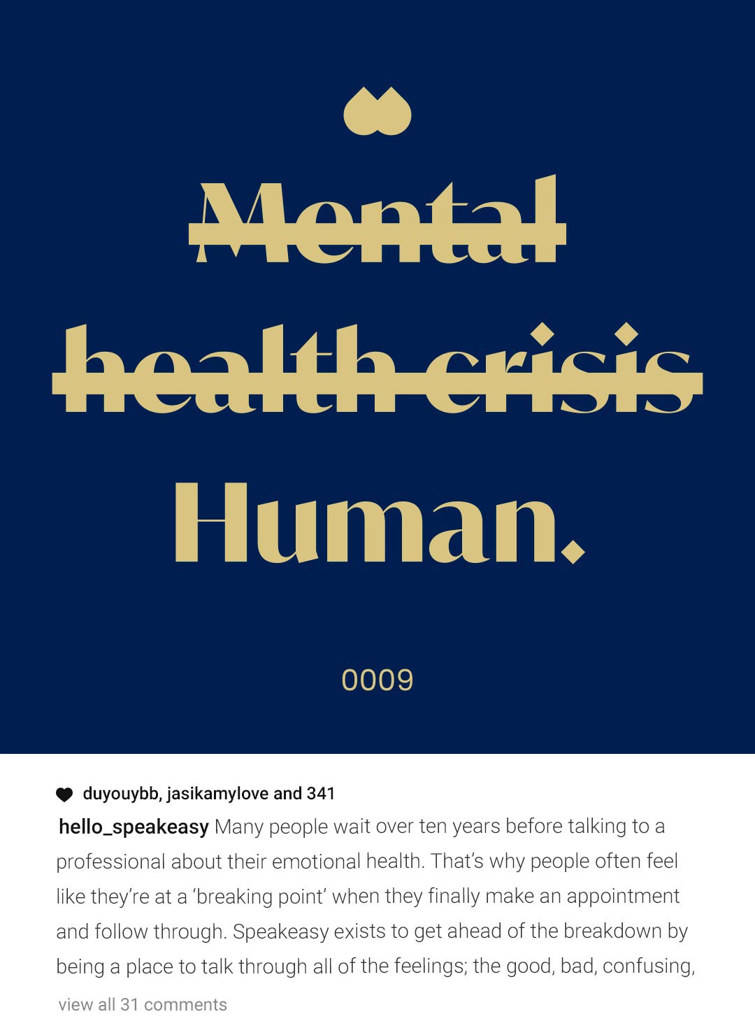 Art Direction Instagram for Mental Health Therapy Mental Health Crisis Crossed Out Human