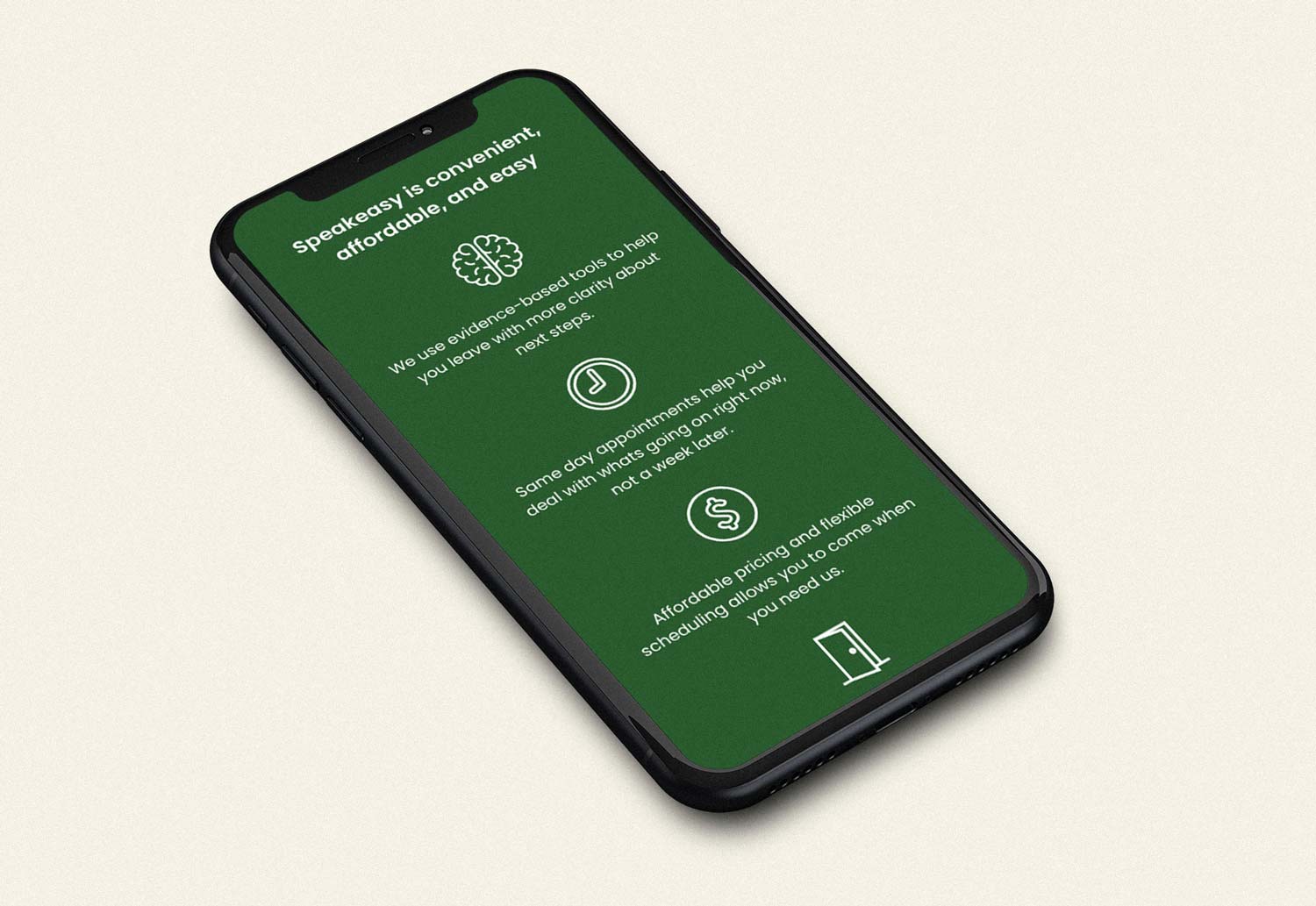 UX UI Design With Custom Icons for Mental Health Therapy App